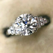 2.33ct Rond Imitation Diamant