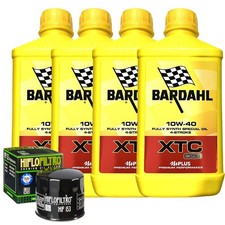 Set Entretien Huile Bardahl XTC 10W40 + Filtre Pour Bimota 750 DB1 S Sr 1985>