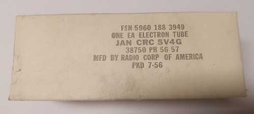 Tube 5v4g jan crc - rca, 1