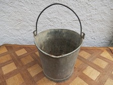 ancien seau en zinc galva