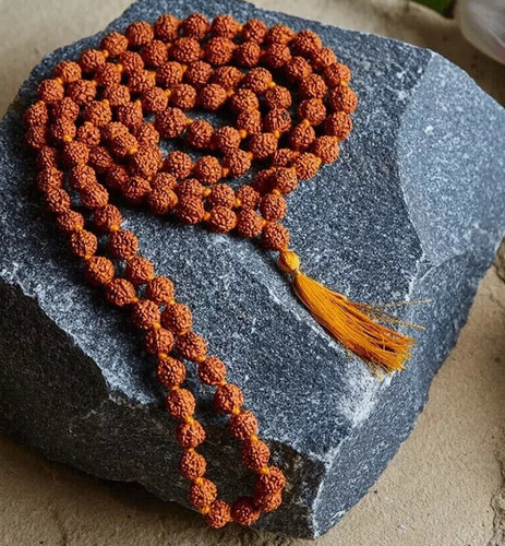 Rosaire naturel perles mukhi - 5,