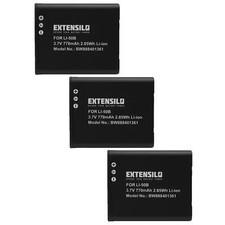 3 Batteries pour Olympus mju Tough 6020 6010 8010 8000 6000 770mAh 3,7V