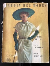 JARDIN DES MODES du 06/1950; Robe de Paris/ Tenue en vacances