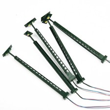 5X Maquette ferroviaire 1:160 LED lampe frontale ronde échelle N lampadaires di