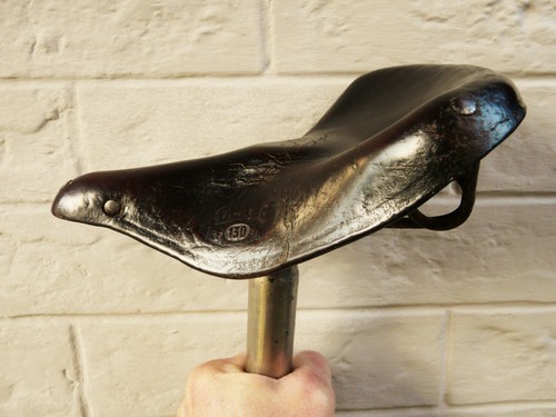 Cyclisme ancienne selle cuir - ancienne,