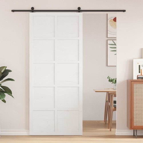 Porte grange bois pin - porte, de