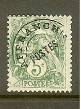 FRANCE STAMP TIMBRE PREOBLITERE N°41a"TYPE BLANC 5c SURCHARGE A PLAT" NEUF xx TB