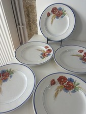 5 Anciennes Assiettes plates
