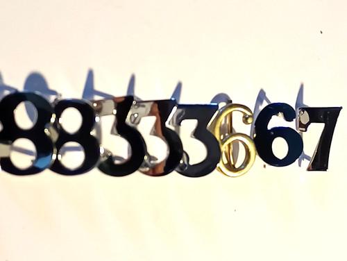 Numéros métallique pour - numéros,