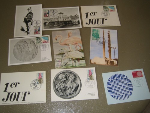 Lot cartes 1er jour - 9, 1970