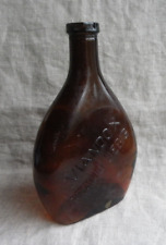 GRANDE BOUTEILLE ANCIENNE DE VIANDOX LIEBIG EN VERRE AMBRÉ - 24 cm
