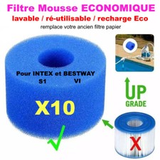 Filtre Mousse Pure SPA Piscine Intex S1 type Z Bestway Recharge Filter Test PH