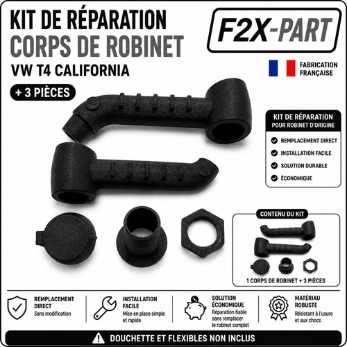 Corps robinet noir t4 - de, vw
