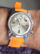 montre  de plongée AQUASTAR  Régate 4000 N vintage 1970 bel état 