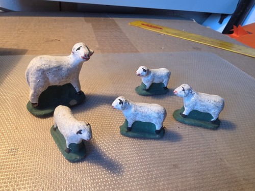Lot santons brebis - de, 5