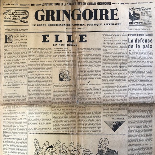 Journal gringoire 1938 - gringoire, #