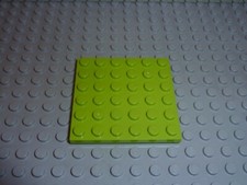 Plaque lego lime plate - lime, 6