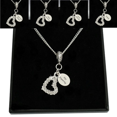 Gravé collier coeur pour - gravé,