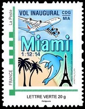 A380-287N : 2014 - FRANCE TPP Lettre Verte "A380 Air France Vol Inaugural Paris-