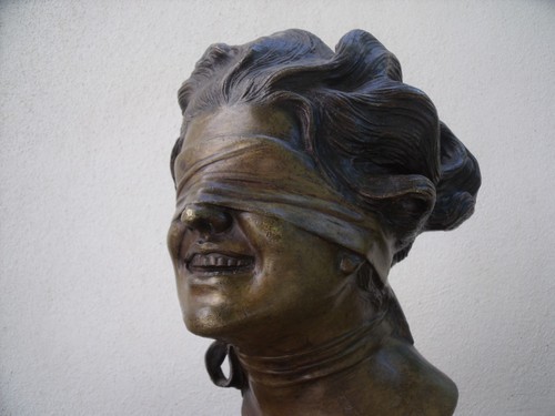 Buste femme bronze - en,