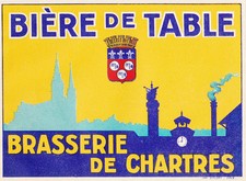 Etiquette - Brasserie de Chartres - Bière de table -