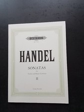 PARTITION - HANDEL - Sonates pour violon (violoncelle viole de gambe) & BC vol 2