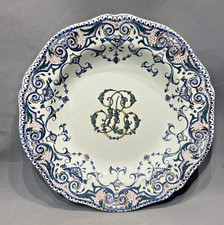 Gien Grande Assiette Faïence