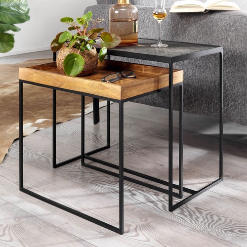 Finebuy tables gigognes bois - finebuy,