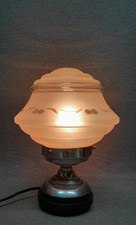 Lampe art deco verre moulé - lampe,