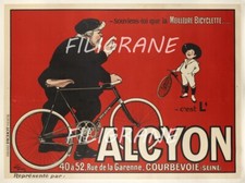 ALCYON VéLO/CYCLES Rdjo - POSTER HQ 40x60cm d'une AFFICHE VINTAGE