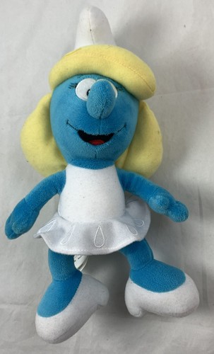 Figurine peluche schtroumpfine - figurine,