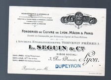 vieux papiers publicité: Lyon