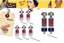 Guitar Amp Tubes set: Marshall JVM 205H, selected and measured JJ ECC83s + EL34s