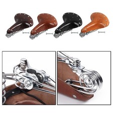 Siège de vélo, siège de selle en cuir de vachette de cycle de vélo en cuir