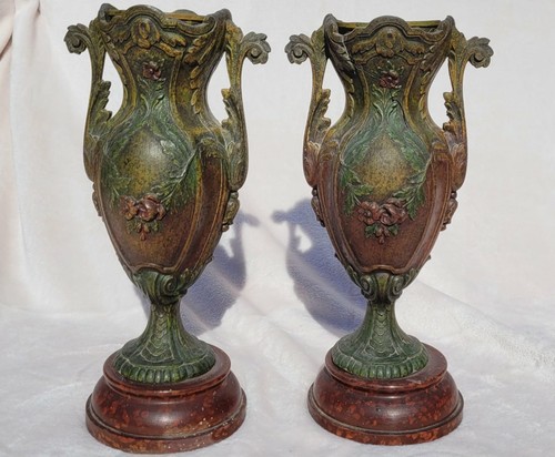 Paire vases bougeoirs - vases, /