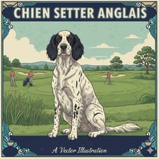 Affiche Poster Chien Setter