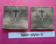 O12 2×patch scratch galon de poitrine aumônier basse visibilité armée de terre 