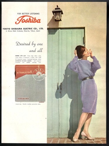 Toshiba transistor publicité - toshiba,