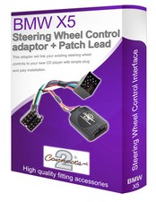 BMW X5 Direction Roue Contrôle Câble, Voiture Stéréo Tige Adaptateur Interface