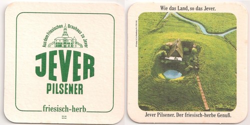 Jever old beer mat - old, the