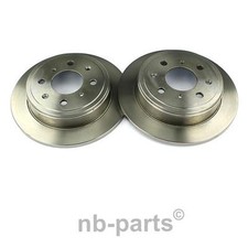 2x Disques de Frein Arrière 238,5 Plein pour Honda Civic 4 Crx Prelude MG Rover