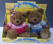 COUPLE  PELUCHE VINTAGE OURS LES TINOURS