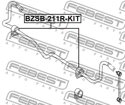 Febest mercedes benz rear - febest, mercedes-benz