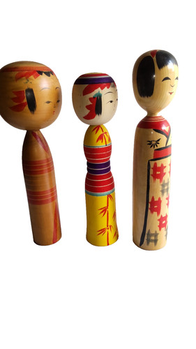 Lot poupées kokeshi - poupées,