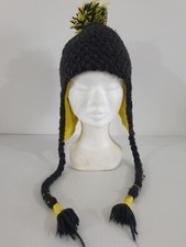 Bonnet Wed'ze bon état noir et jaune, taille unique