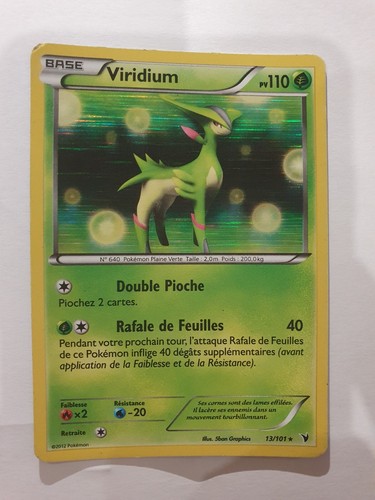 Carte pokémon viridium 101 - carte,