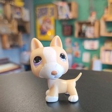 figurine petshop original  chien bull terrier #860   pet shop LPS