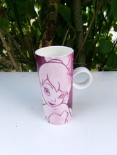 Vintage Tasse Mug mauve haute et fine Disney Store Peter Pan Fée clochette