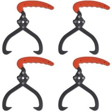 4x Crochet de Levage Pince à Bois Fourche-Pince à Bûches de Cheminée vidaXL