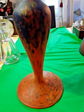 PIED DE LAMPE ART DECO EN PATE DE VERRE non signé